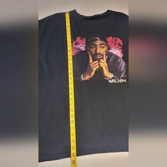 Tupac Poetic Justice Black T-Shirt Tee Unisex 3X - Picture 6 of 6